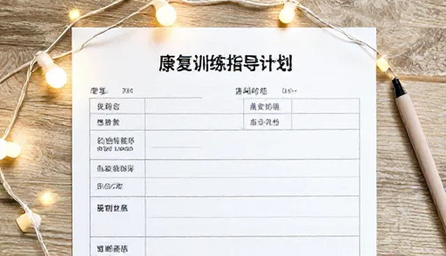 康复训练指导计划：门诊常见问题与处理方法